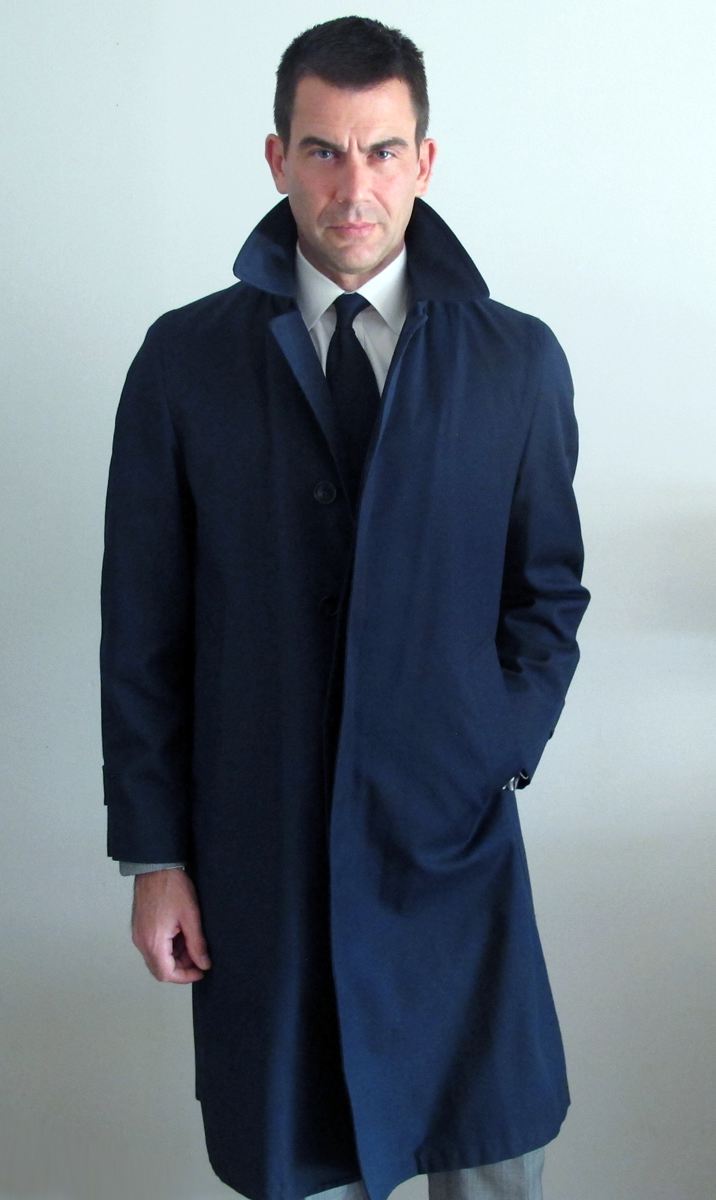 Jim Cutler’s Navy Blue Trench Coat – George Hahn